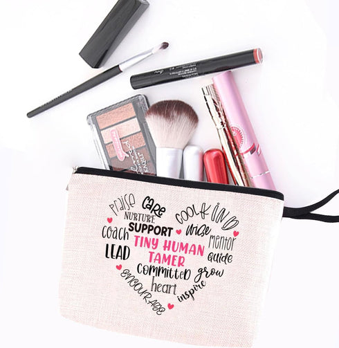 Teacher Gifts Makeup Bag, Teacher Appreciation Gifts, Must Haves for Female Educators, Graduation Gifts for Women