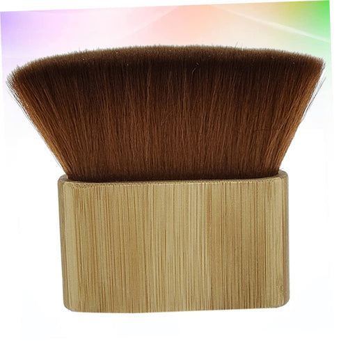 KALLORY Kits Styling Duster Tool - Wooden Neck Cutting Hairbrush with Nylon Cleaning Handle for Barber Salon