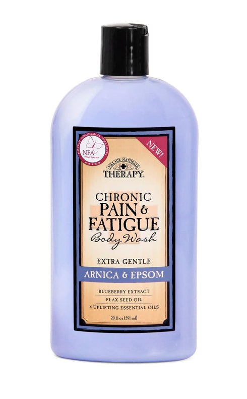 Village Naturals Therapy Body Wash - 20 fl oz for Chronic Pain & Fatigue