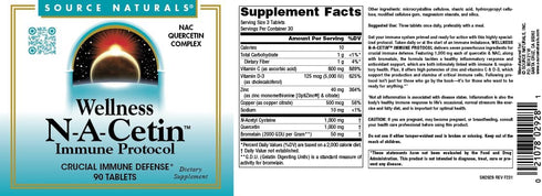 Immune Immune 90 Source Naturals Wellness N-A-Cetin Protocol, Crucial Defense* - Tablets