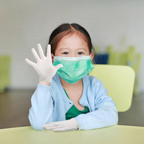 24 Pairs Eczema Gloves for Kids, Moisturizing Cotton Gloves, Washable and Reusable for Overnight Dry Hands