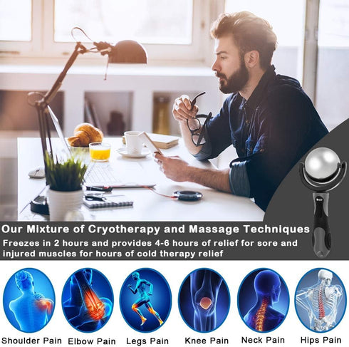 iECO Cold Massage Roller Ball for Deep Tissue Relief