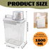 Laundry Detergent Dispenser for Laundry Room for Detergent Softener Bleach Powder Soda etc(1800ml) by LNQ LUNIQI