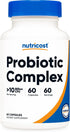 Nutricost Probiotic Complex, 60 Capsules, 10 Billion CFU, Acidophilus Plus 9 Other Probiotics, Non-GMO