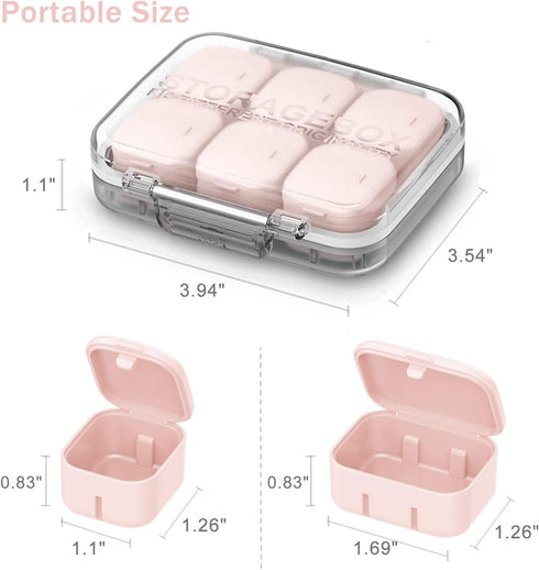 SOFISO 4/6 10 Grid Free Assembly Travel Medicine Organizer Day Pill Organizer Portable Pill Box Waterproof Pill Case