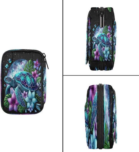 Skerhhux 7 Animal Funny Turtle Pill Case Travel Pill Organizer Weekly Day Portable with Zipper Medicine Box Pill Case