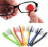 LERORO 12 Pcs Mini Microfiber Glasses Cleaner, Soft Brush Cleaning Tool, Eyeglass Cleaner Clip (Random Color)