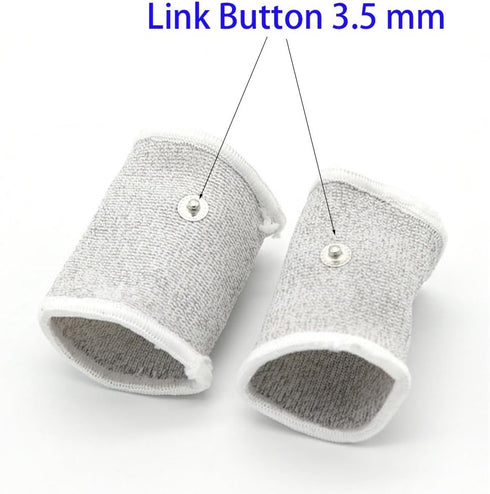 E-stim Adjustable Fabric Silver Thread Conductive Loop Accessories for Tens Stim Finger Massager