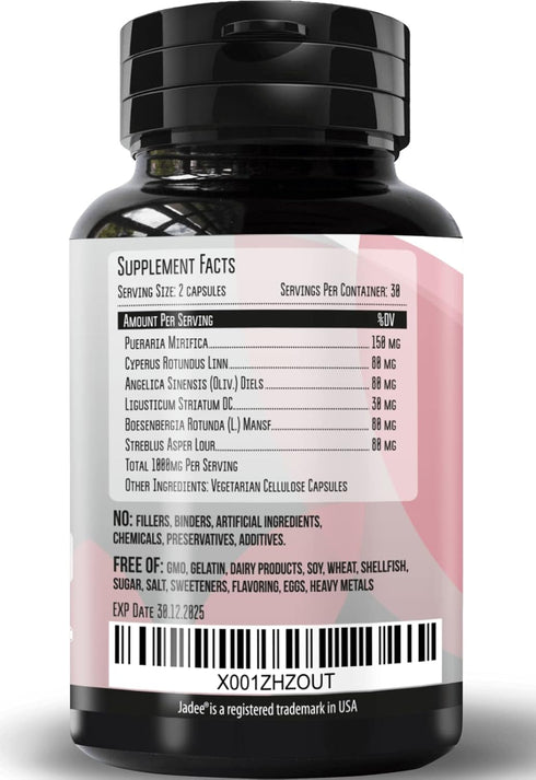 Herbal Remedy 60 Breast Enhancement Pills and Estrogen Supplement for Women, Men & Trans Breast Enlargement Pills