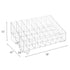 Hedume 2 Pack Lipstick Holder, 40 Slot Acrylic Makeup Organizer, Clear Cosmetic Display Case