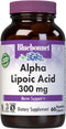 BlueBonnet Alpha Lipoic Acid 300mg, 60 Vegetable Capsules, Non-GMO, Vegan