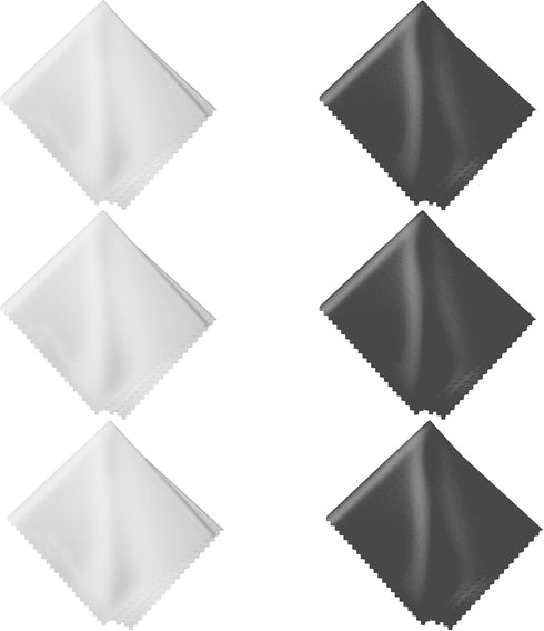 One Tap Only 6 Pack 6x7Inch 3 3 Microfiber Cleaning Cloths LintFree Lens & Screen Cleaner Eyeglass Camera Phone Tablet