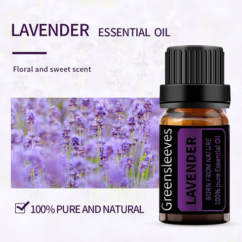 Set, 2 10ml GREENSLEEVES Rose Lavender Essential Oil x Pure Plant-Based Fragrance Oil for Aromatherapy, Essential Oils