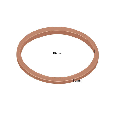 Hicarer 1000 Mini Rubber Bands, Soft Elastic Bands for Hair Braids, 1.5 cm, Brown