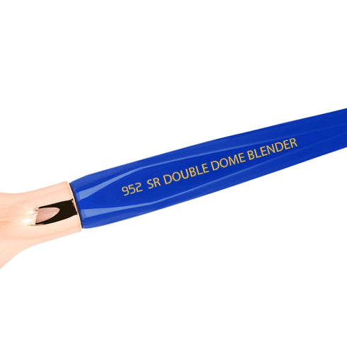 Bdellium Tools Professional Makeup Brush, Golden Triangle 952 Small Rounded Blender, Blue, 1pc