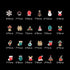 Nail Art Decoration Kit, 240Pcs Christmas Nail Charms Rhinestones Mixed Designs for Nails Crafts Accessories