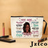 Inspirational African American Makeup Bag - You Are Beautiful Strong Amazing Created Travel Makeup Zipper Bag Black Girl African American Gifts for Black Women Friends Sisters Mom Aunt