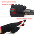 Lessmon Professional Heat Resistant Glove for Hair Styling, Heat Blocking for Curling, Flat Iron, 1 Piece, Pink Edge