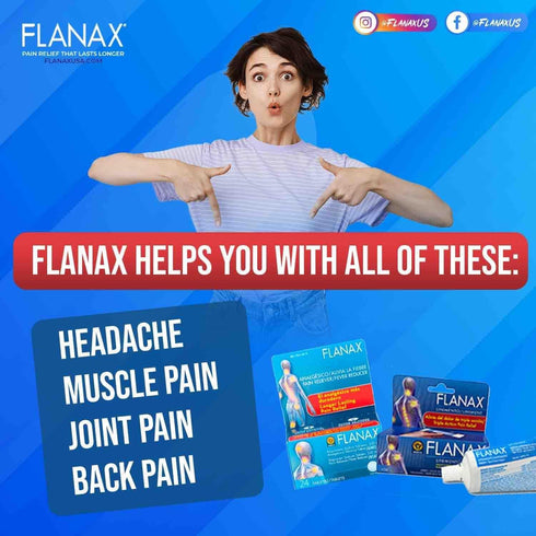 Flanax Pain Relief Cream, Fast Acting Ointment for Muscle Aches, 1 oz