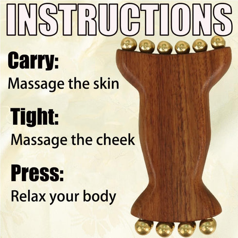 Shoulders,1 OULIGET Wooden Trigger Point Massage,Wooden Metal Ball Massage Tool,Sandalwood Metal Ball Face