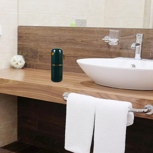 GLEAVI Travel Toothbrush Cup Set, Portable PP Toothbrush Case for Easy Carrying