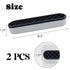 TANG SONG 2 PCS Silicone Makeup Brush Holder, Cosmetic Storage Box Desktop Organizers (Black)