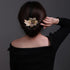Womens Hair Barrettes - Copper Wire Bride Hair Clips, Butterfly Wedding Head Piece, 2 Pack