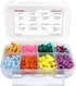 8 Compartment Large Pill Case with Airtight Seal, Adjustable Dividers, Waterproof Med Box with Medication Map (Clear -