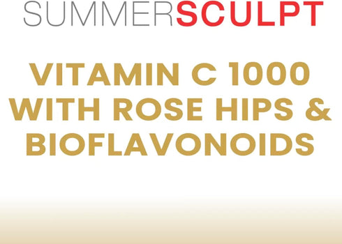 Vitamin C 1000 mg Daily Immune Support with Rose Hips & Citrus Bioflavonoids, 120 Capsules