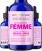 Wonder Femme 100% Natural Plant-Based Hormone Balance Supplement for Women, 17 Herbal Ingredients, 2 oz Liquid