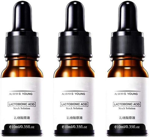 Lactobionic Acid Essence, Face Shrink Pores Serum Oil, Anti-Aging Wrinkle Skin Facial Serum, Remove Blackheads, Acne (3