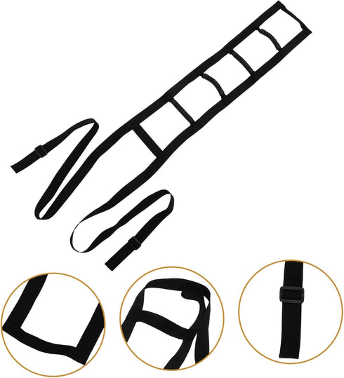 Ipetboom Assisted Belt for Bed Sit up Assist Device Hand Grips Bed Support Easy to Use Strap Lift Aid for Elderly