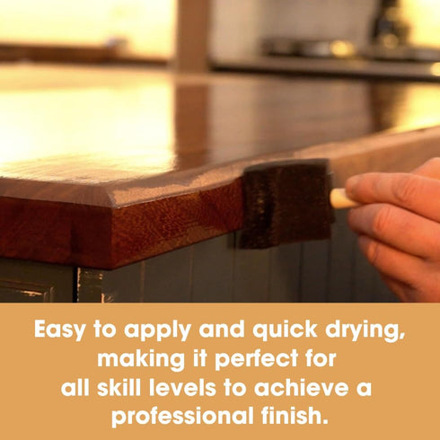 Furniture Clinic Danish Oil 8.5oz/250ml - Wood Care for Interior & Exterior, Non-Toxic Natural Satin Finish