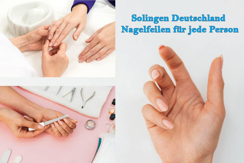 SMI 5 Pcs Solingen Germany Sapphire Metal Nail File Set, Double Sided Professional Manicure Pedicure Kit
