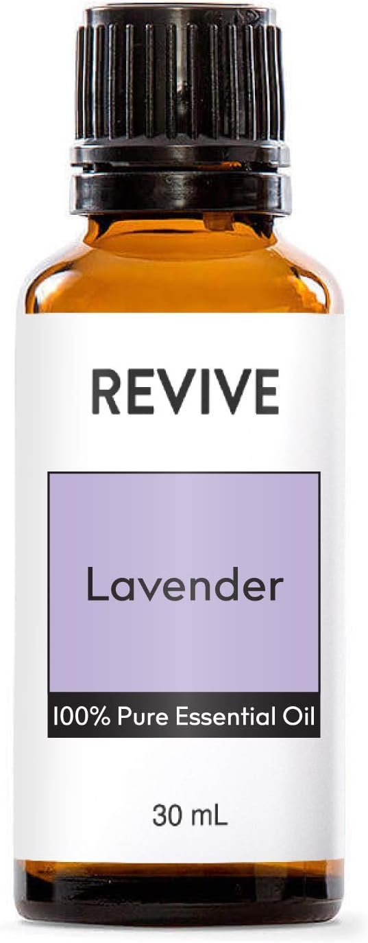 Revive Essential Oils Lavender Essential Oil 30mL - 100% Pure Therapeutic Grade for Diffuser, Massage, Aromatherapy