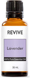 Revive Essential Oils Lavender Essential Oil 30mL - 100% Pure Therapeutic Grade for Diffuser, Massage, Aromatherapy