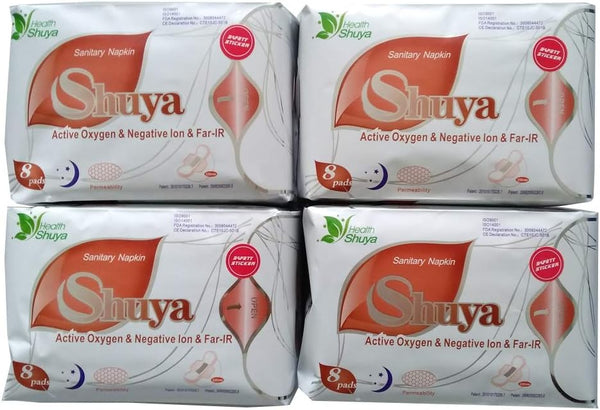 SHUYA Anion Ultral Long Overnight Pads for Woman with Wings,Postpartum Pads After Birth