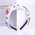 NVENF Teacher Headband for Women - Crystal Pearl Knotted Rhinestone Beaded FRI-YAY Top Knot Headband