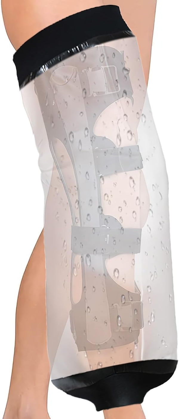 ZhiGu Extra Large Knee Cast Cover Shower, Waterproof for Knee Surgery, Watertight Bandage Protector (70cm)