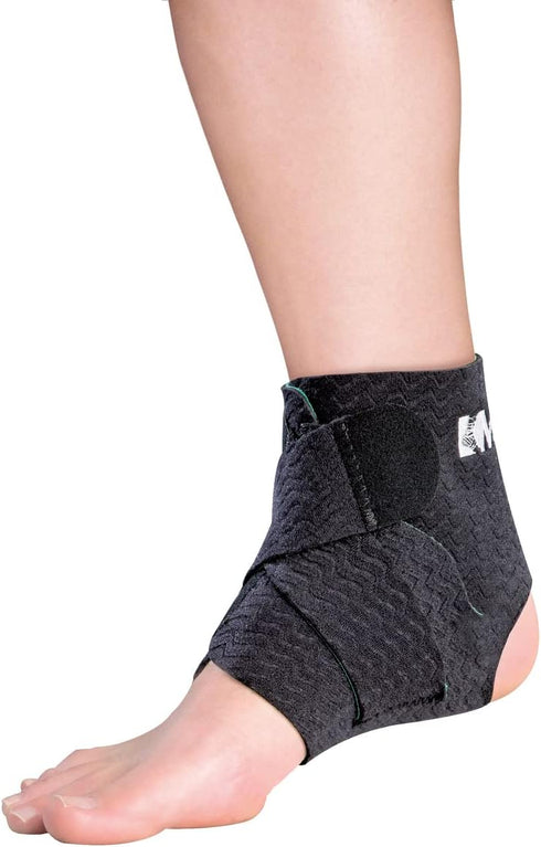MUELLER Sports Medicine Green Adjustable Ankle Support Brace, Pain Relief for Men & Women, One Size