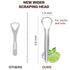 AILE Tongue Scraper, 100% Surgical Stainless Steel, Professional Metal Tongue Cleaner for Adults and Kids