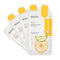 Mediheal Best Korean Sheet Mask - Vita Essential Face Mask 4 Sheets for All Skin Types, Brightening & Toning