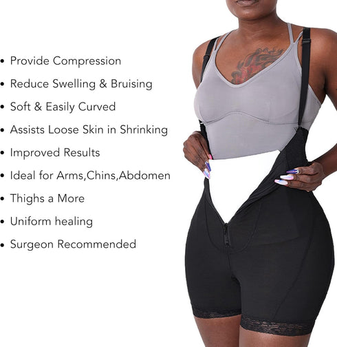 Lipo Foam Board for Post Surgery Liposuction, Abdominal Compression Board, Front & Back Board for Arms, Chin