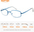 EFE Metal Frame Reading Glasses, 2.5 Wire Lightweight Spring Hinge Eyeglasses, 4 Pack Mixcolor