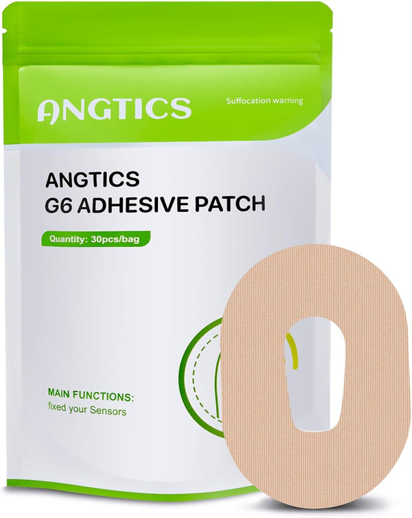Dexcom G6 Adhesive Patches Waterproof, 30 Pack Beige Overpatch, Premium Transparent G6 Overlay Patches, Hypoallergenic