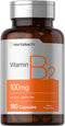 Horbaach Vitamin B-2 100mg, 180 Tablets, Vegetarian, Non-GMO & Gluten Free Supplement
