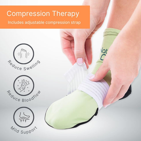 Packs FBA708 NatraCure Plantar Fasciitis Cold Therapy Socks with Compression Band - Cold Socks, Reusable Ice Socks