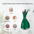 Nano Ionic Facial Steamer with Warm Mist - Moisturizing Face Steamer and 4 Piece Skin Kit for Home SPA (Green)