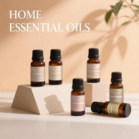 NHNNHN 6 Set, Essential Oils for Diffuser and Home, Top Aromatherapy Oils Gift Pure Aromatherapy Diffuser Oil