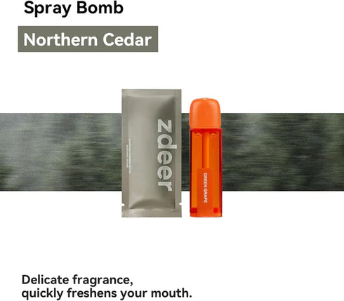 PW13 3-Pack ZDEER Smart Electric Oral Spray Refill for (Northern Cedars) Earthy & Refreshing, Wood-Inspired Aroma